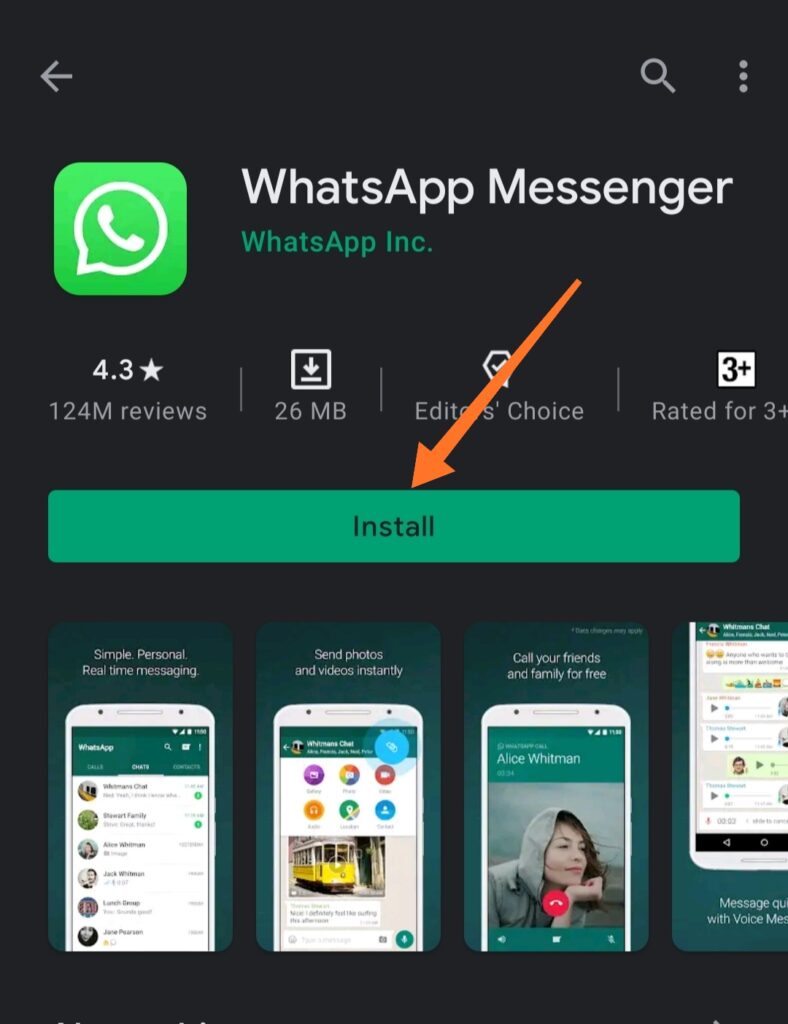 WhatsApp messenger chalu kaise kare